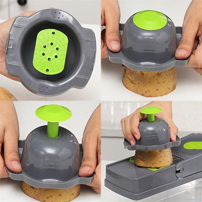 15pcs Multifunctional Veggie Fruit Slicer Crusher Kitchen Tools