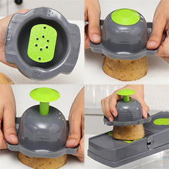 15pcs Multifunctional Veggie Fruit Slicer Crusher Kitchen Tools