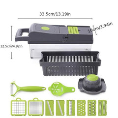 15pcs Multifunctional Veggie Fruit Slicer Crusher Kitchen Tools