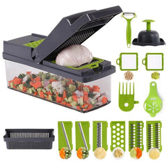 15pcs Multifunctional Veggie Fruit Slicer Crusher Kitchen Tools