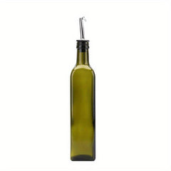 17oz Glass Olive and Vinegar Dispenser Bottle with Pourer and Funnel