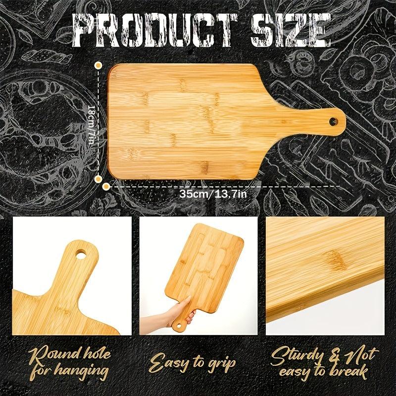 Bamboo Pizza Peel Pizza Board with Handle - Natural Pizza Serving Board