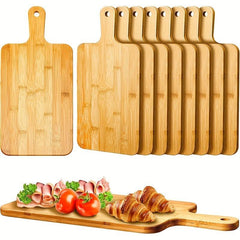 Bamboo Pizza Peel Pizza Board with Handle - Natural Pizza Serving Board