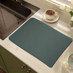Absorbent Anti-slip Coffee Dish Drying Mat