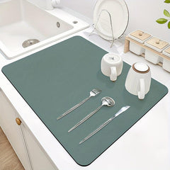 Absorbent Anti-slip Coffee Dish Drying Mat