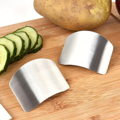 Stainless Steel Finger Protector for Slicing, Reusable and Durable