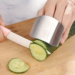 Stainless Steel Finger Protector for Slicing, Reusable and Durable
