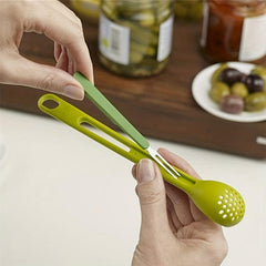 2pcs Can Colander Spoon With Long Handle 2 In 1 Strainer Spoon With Fruit Fork