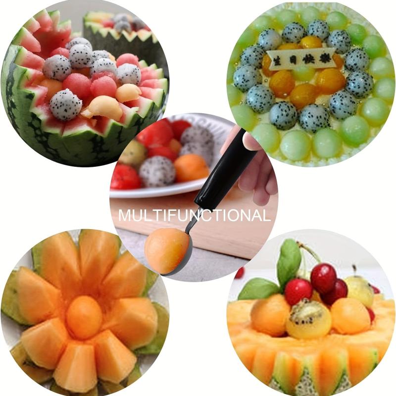 Stainless Steel Fruit Ball Digger Watermelon Spoon