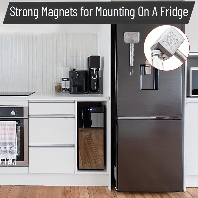Magnetic Hammer Bottle Opener for Beer Wine Juice | Bars Pubs Restaurants Home