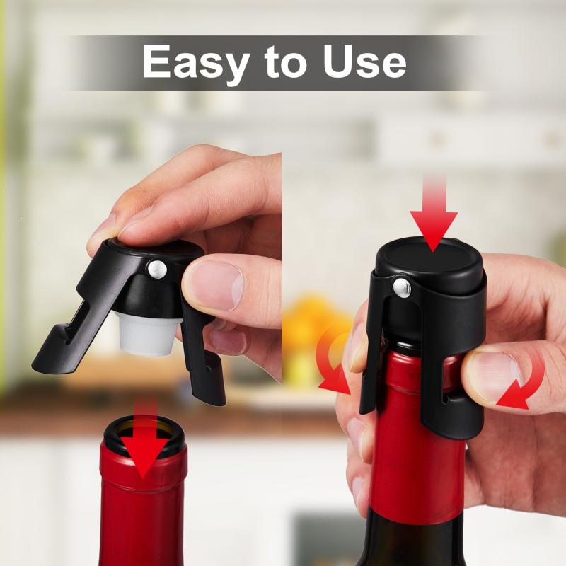Leakproof Stainless Steel Champagne Stopper Reusable Wine Bottle Cap