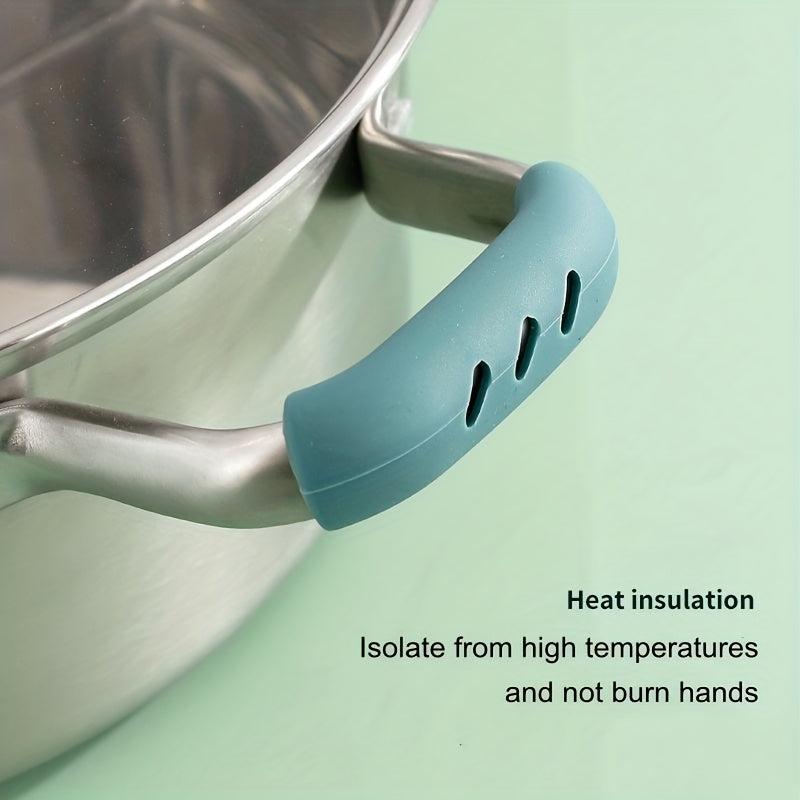 2pcs Silicone Pot Holder Sleeve for Cast Iron Pans Skillets Griddles