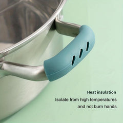 2pcs Silicone Pot Holder Sleeve for Cast Iron Pans Skillets Griddles