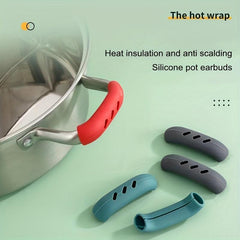 2pcs Silicone Pot Holder Sleeve for Cast Iron Pans Skillets Griddles
