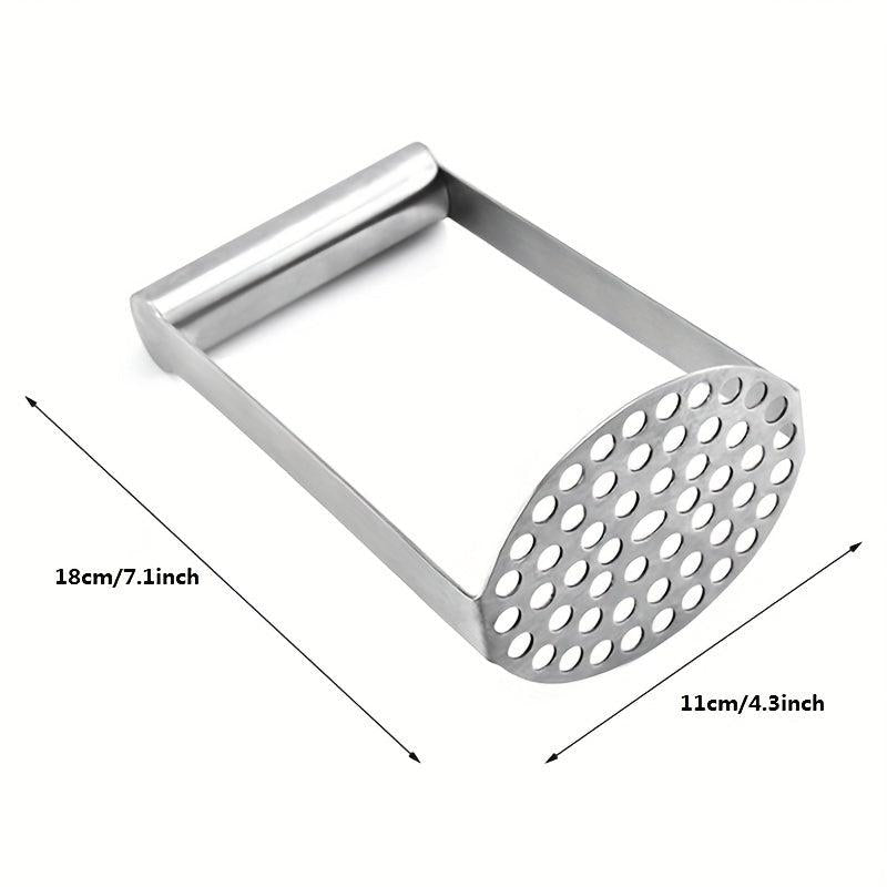Stainless Steel Potato Masher with Non Slip Handle - Easy Mashing