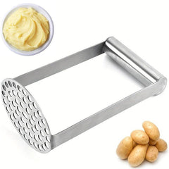 Stainless Steel Potato Masher with Non Slip Handle - Easy Mashing