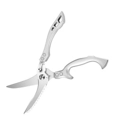 Stainless Steel Kitchen Scissors for Fish Meat Chicken Fruits Vegetables