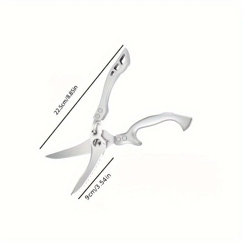 Stainless Steel Kitchen Scissors for Fish Meat Chicken Fruits Vegetables