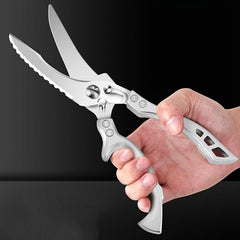 Stainless Steel Kitchen Scissors for Fish Meat Chicken Fruits Vegetables