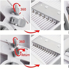 Adjustable Vegetable Slicer Vertical Chopper Portable Garlic Press Mini