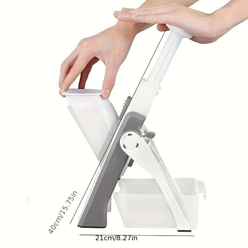 Adjustable Vegetable Slicer Vertical Chopper Portable Garlic Press Mini