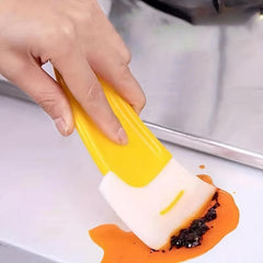 5pcs Silicone Pan Scraper Dish Cleaning Spatula Non Stick Kitchen Tool
