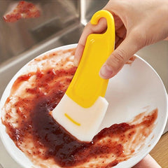 5pcs Silicone Pan Scraper Dish Cleaning Spatula Non Stick Kitchen Tool