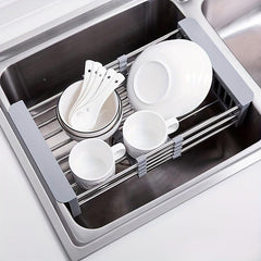 Stainless Steel Retractable Sink Rack Kitchen Drain Rack