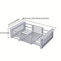 Stainless Steel Retractable Sink Rack Kitchen Drain Rack