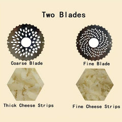 Stainless Steel Cheese Grater Multifunction Manual Ginger Shredder