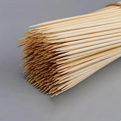 100 Bamboo Skewers for BBQ Grilling Kabob Snacks Camping