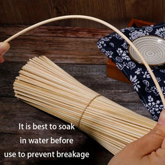100 Bamboo Skewers for BBQ Grilling Kabob Snacks Camping