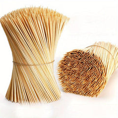 100 Bamboo Skewers for BBQ Grilling Kabob Snacks Camping