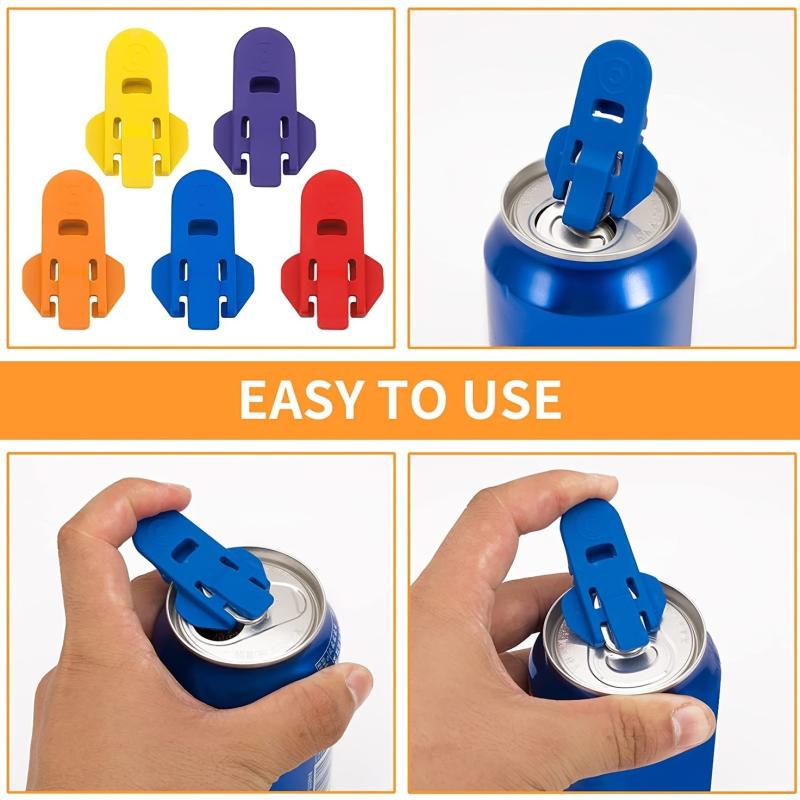 Plastic Shield Can Opener for Easy Soda Beer Can Opening
