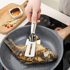 Stainless Steel Food Flip Steak Burger BBQ Meat Pizza Clip