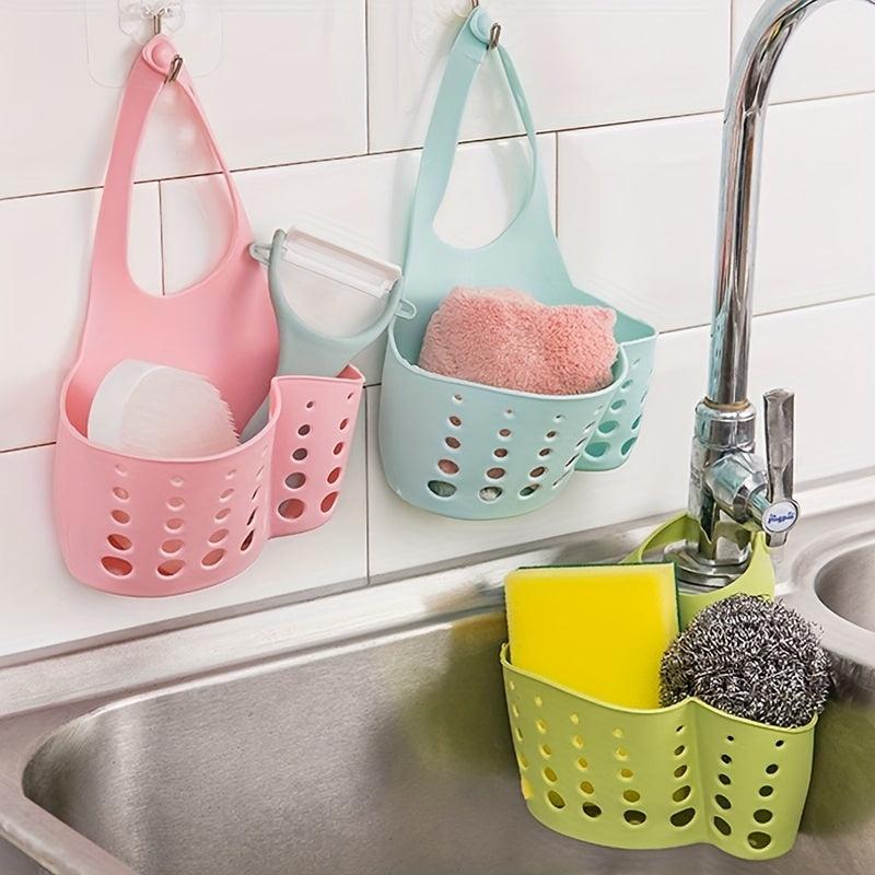 Sink Rack Kitchen Sponge Draining Storage Brush Organizer