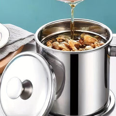 Stainless Steel Filter Pot with Lid - Home Use