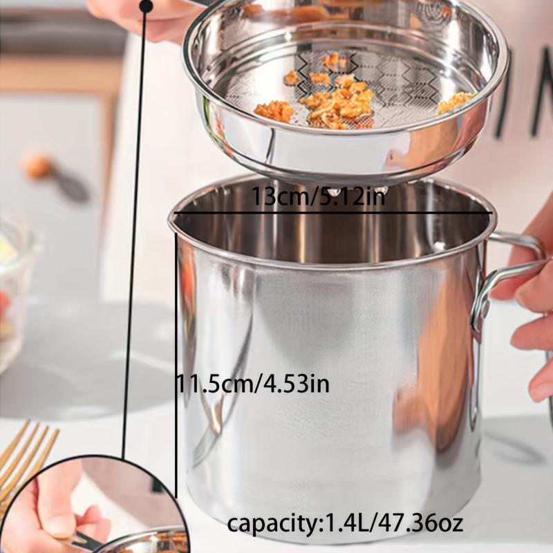 Stainless Steel Filter Pot with Lid - Home Use