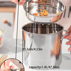 Stainless Steel Filter Pot with Lid - Home Use