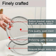 Stainless Steel Frying Filter Tray Fine Mesh Filter Basket for Kitchen
