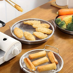 Stainless Steel Frying Filter Tray Fine Mesh Filter Basket for Kitchen