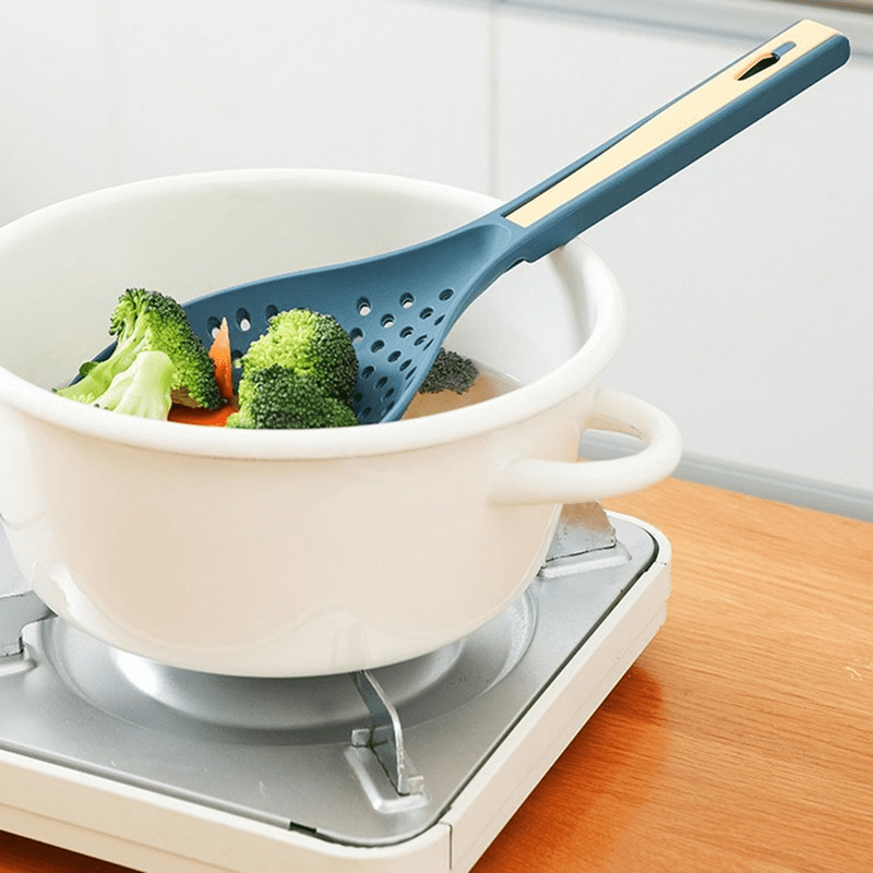 1pc 5.08cm Cooking Spoon Strainer Scoop with Long Handle Colander
