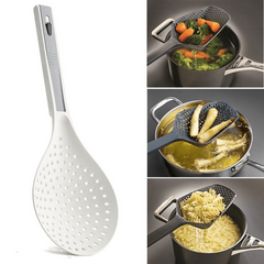 1pc 5.08cm Cooking Spoon Strainer Scoop with Long Handle Colander