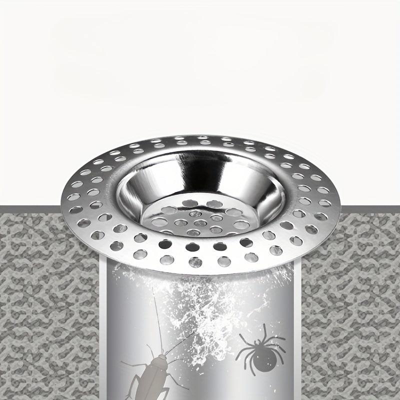 2pcs Sink Basket Strainer Stainless Steel Drain Strainer Kitchen Sink Strainer
