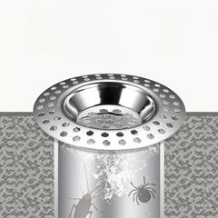 2pcs Sink Basket Strainer Stainless Steel Drain Strainer Kitchen Sink Strainer