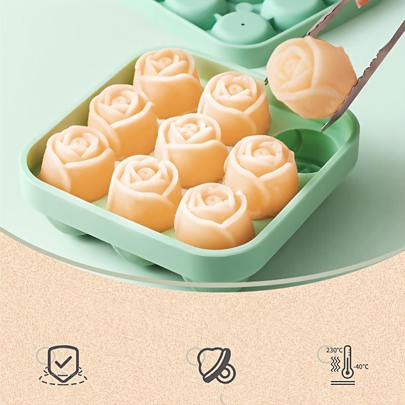 Silicone Rose Mold for Ice Cream and Cocktails