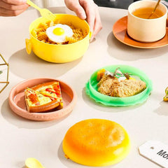 Hamburger Shaped Plastic Lunch Box for Healthy Meals