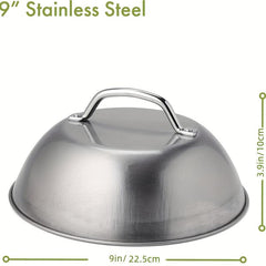 9-Inch Stainless Steel Melting Dome for Outdoor BBQ