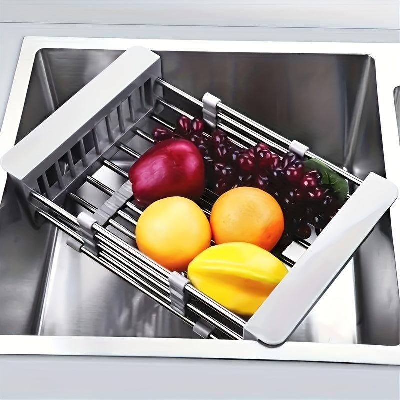 Stainless Steel Sink Colander Vegetable Washing Basket