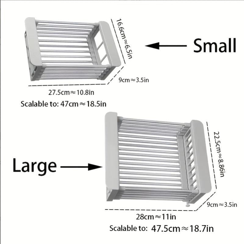 Stainless Steel Sink Colander Vegetable Washing Basket